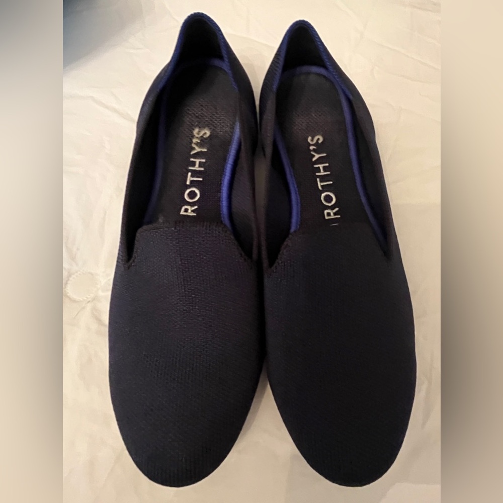 Rothy's Navy Slip-On Flats